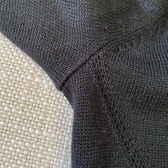 Banana Republic Womens V-Neck Black Knit Long Sleeve Office Casual Sweater-Sz-L - Picture 8 of 16